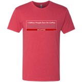 T-Shirts Vintage Red / Small 3 Billion People Run On Java Men's Triblend T-Shirt