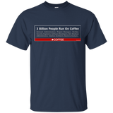 T-Shirts Navy / Small 3 Billion People Run On Java T-Shirt