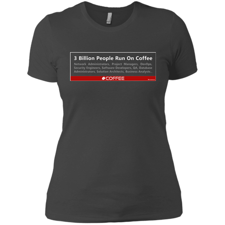 T-Shirts Heavy Metal / X-Small 3 Billion People Run On Java Women's Premium T-Shirt