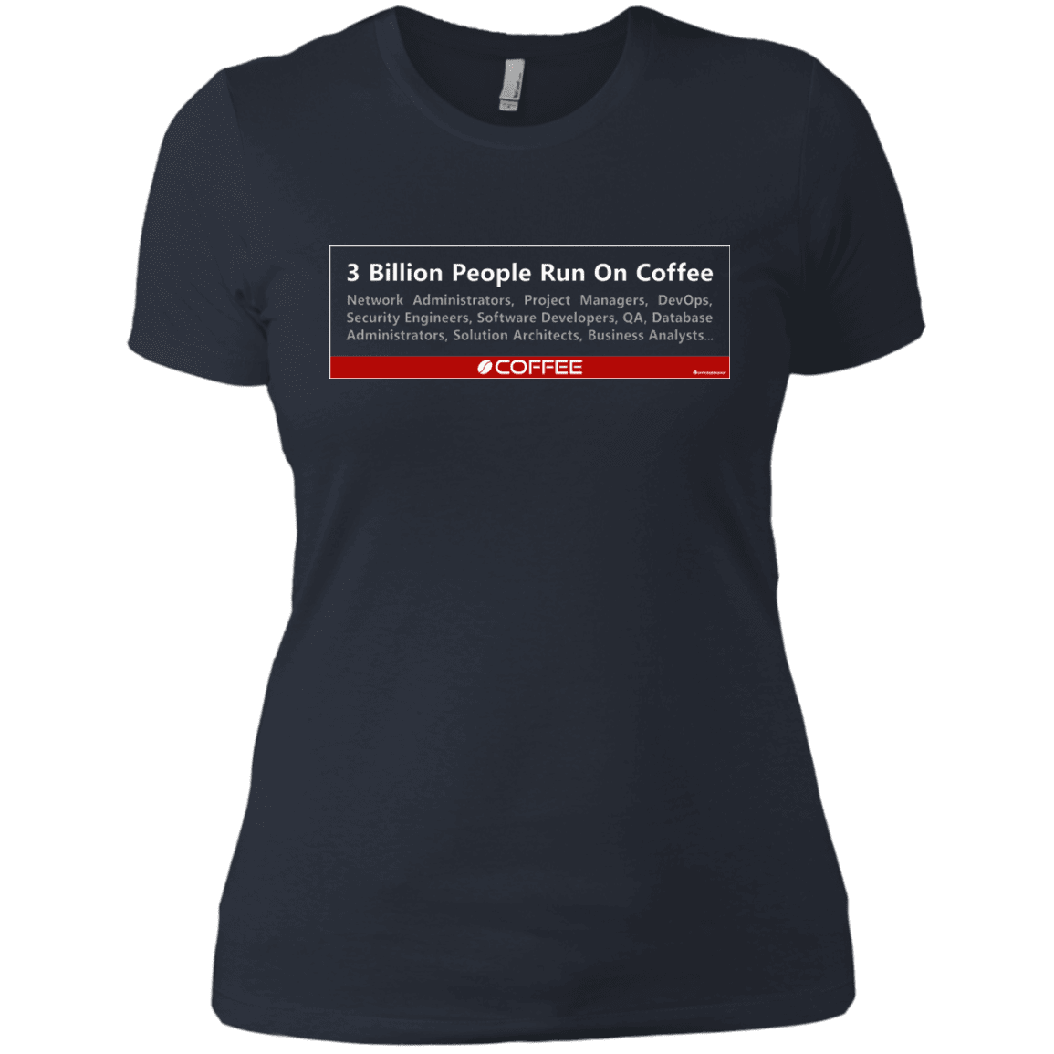 T-Shirts Indigo / X-Small 3 Billion People Run On Java Women's Premium T-Shirt