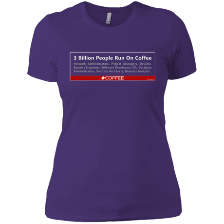 T-Shirts Purple Rush/ / X-Small 3 Billion People Run On Java Women's Premium T-Shirt