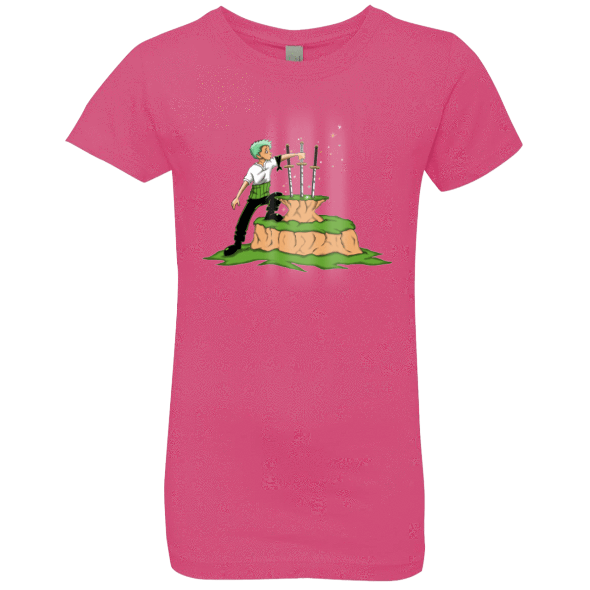 T-Shirts Hot Pink / YXS 3 Swords in the Stone Girls Premium T-Shirt