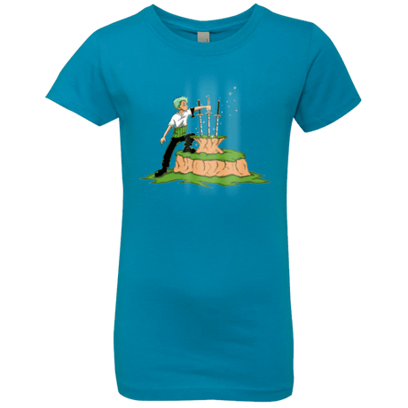 T-Shirts Turquoise / YXS 3 Swords in the Stone Girls Premium T-Shirt