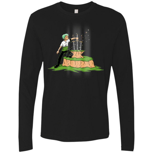 T-Shirts Black / Small 3 Swords in the Stone Men's Premium Long Sleeve