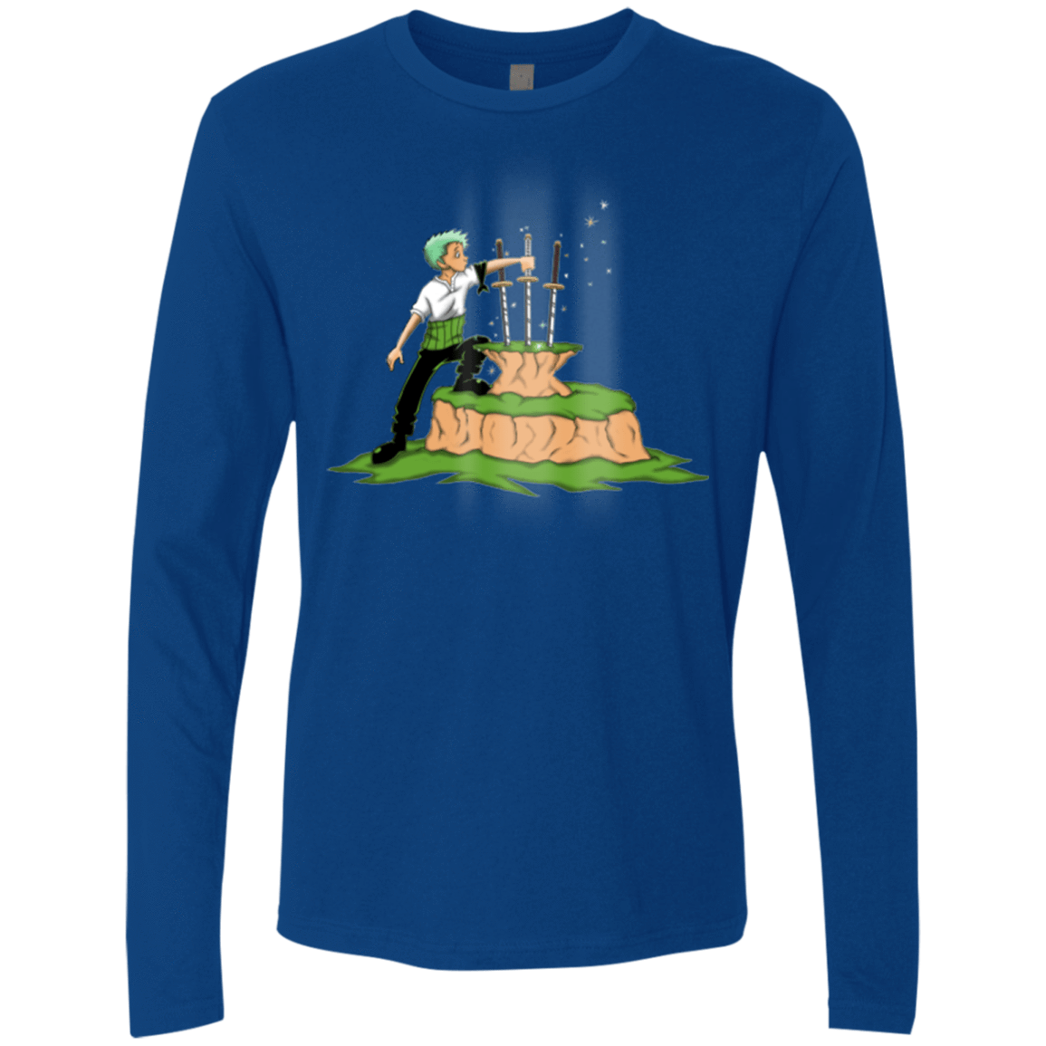 T-Shirts Royal / Small 3 Swords in the Stone Men's Premium Long Sleeve