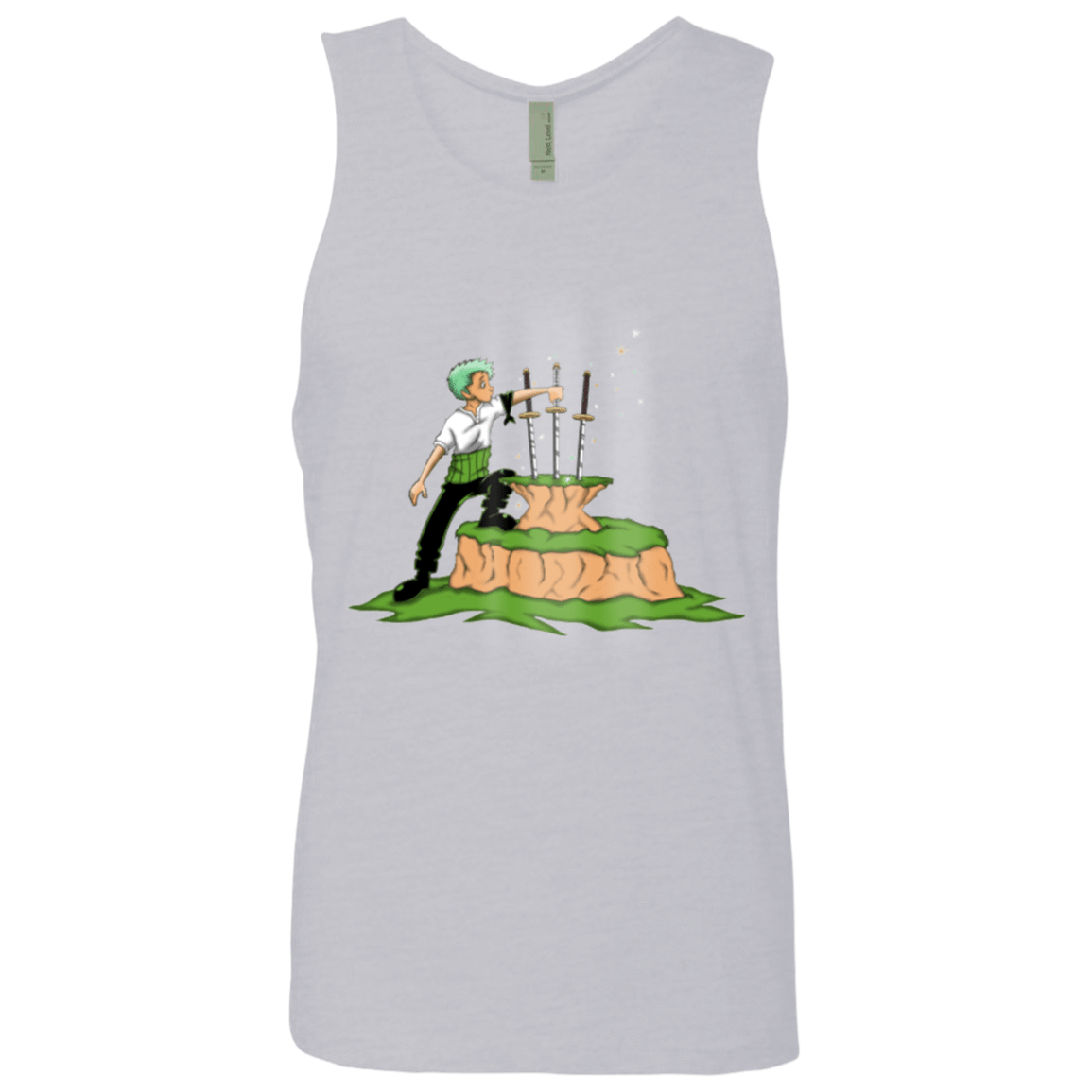 T-Shirts Heather Grey / Small 3 Swords in the Stone Men's Premium Tank Top