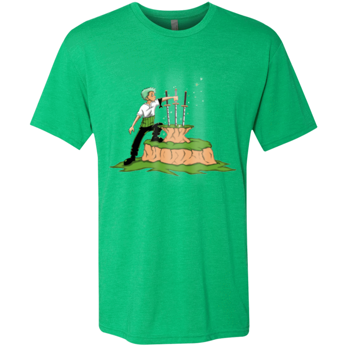 T-Shirts Envy / Small 3 Swords in the Stone Men's Triblend T-Shirt