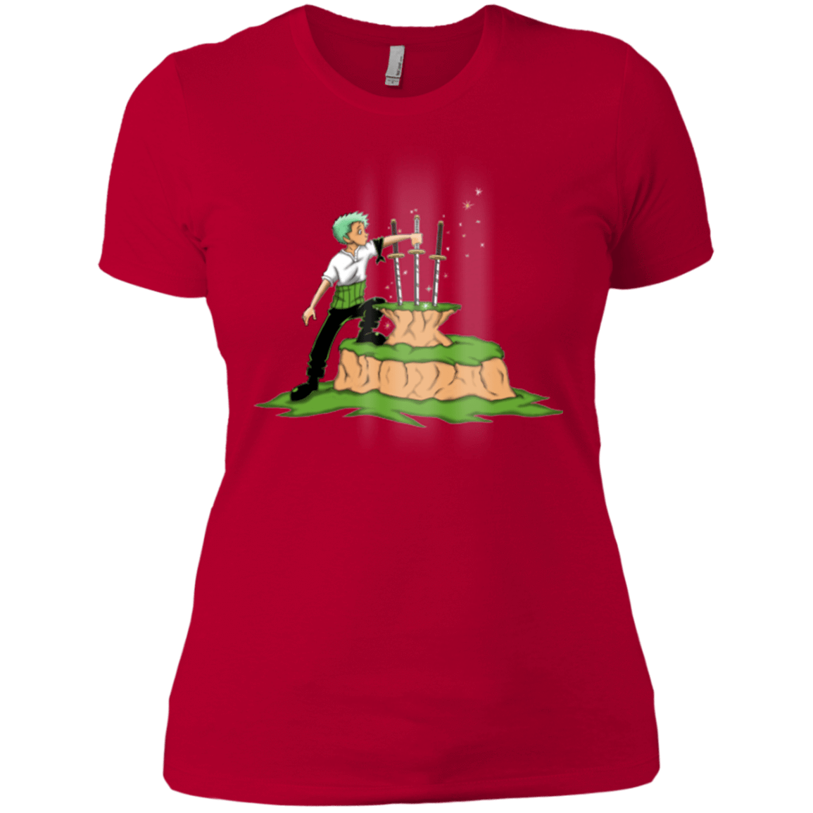 T-Shirts Red / X-Small 3 Swords in the Stone Women's Premium T-Shirt
