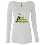 T-Shirts Heather White / Small 3 Swords in the Stone Women's Triblend Long Sleeve Shirt
