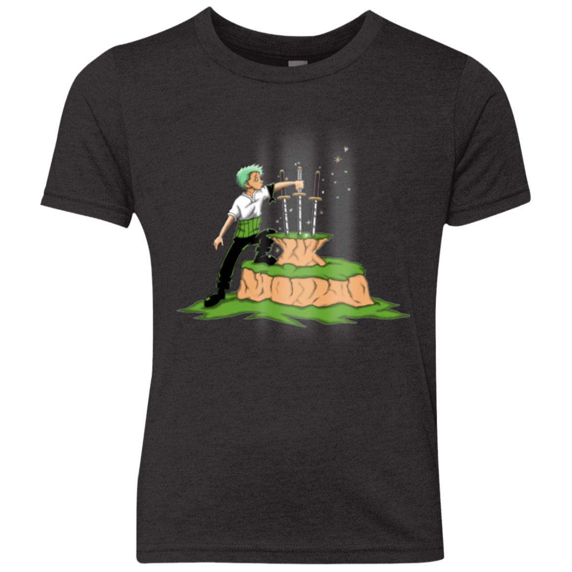 T-Shirts Vintage Black / YXS 3 Swords in the Stone Youth Triblend T-Shirt