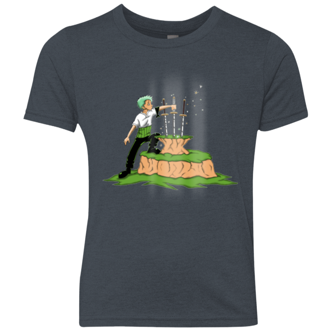 T-Shirts Vintage Navy / YXS 3 Swords in the Stone Youth Triblend T-Shirt