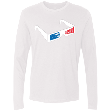 T-Shirts White / Small 3DW Men's Premium Long Sleeve