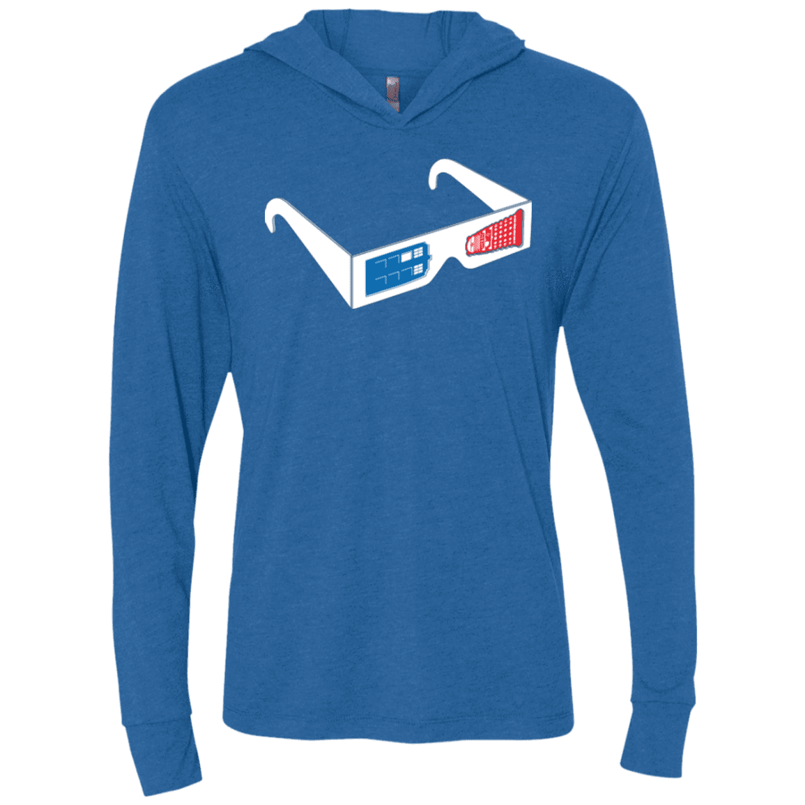 T-Shirts Vintage Royal / X-Small 3DW Triblend Long Sleeve Hoodie Tee