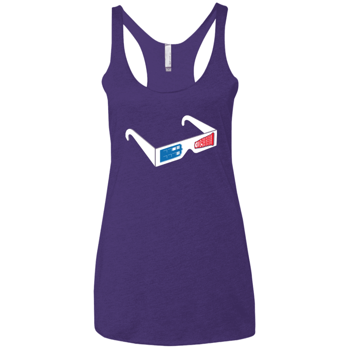 T-Shirts Purple / X-Small 3DW Women's Triblend Racerback Tank