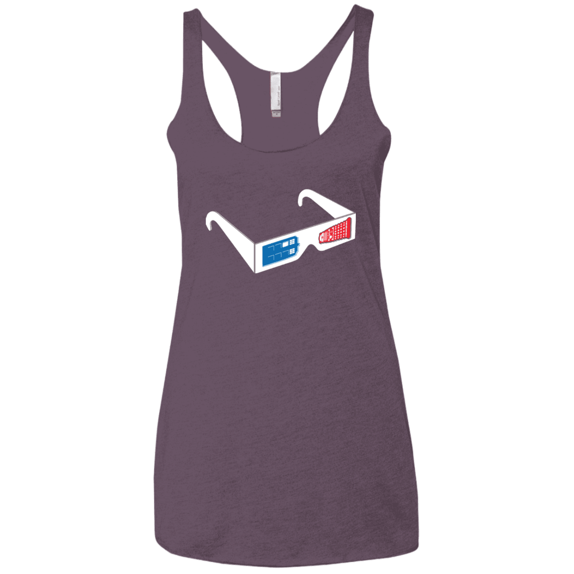 T-Shirts Vintage Purple / X-Small 3DW Women's Triblend Racerback Tank