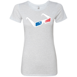 T-Shirts Heather White / Small 3DW Women's Triblend T-Shirt