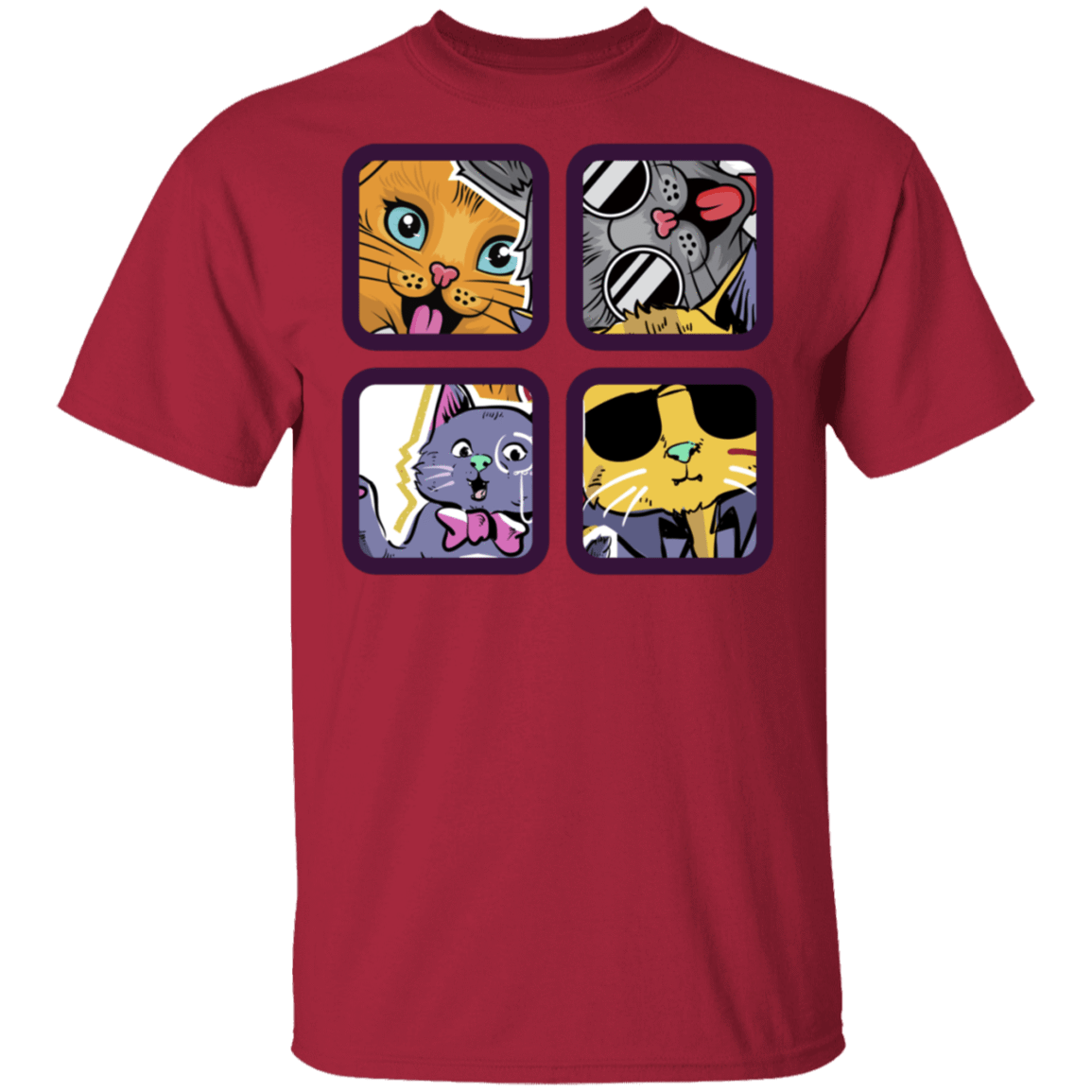 T-Shirts Cardinal / S 4 Cool Cats T-Shirt