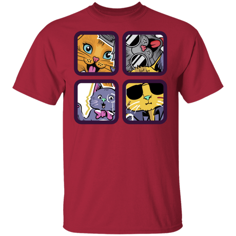 T-Shirts Cardinal / S 4 Cool Cats T-Shirt
