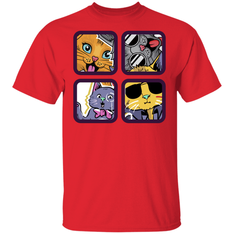 T-Shirts Red / S 4 Cool Cats T-Shirt