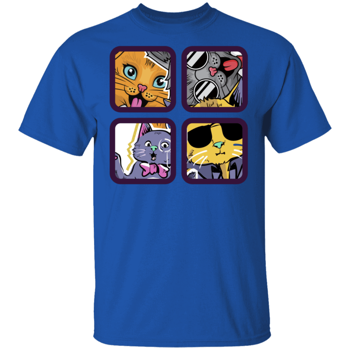 T-Shirts Royal / S 4 Cool Cats T-Shirt