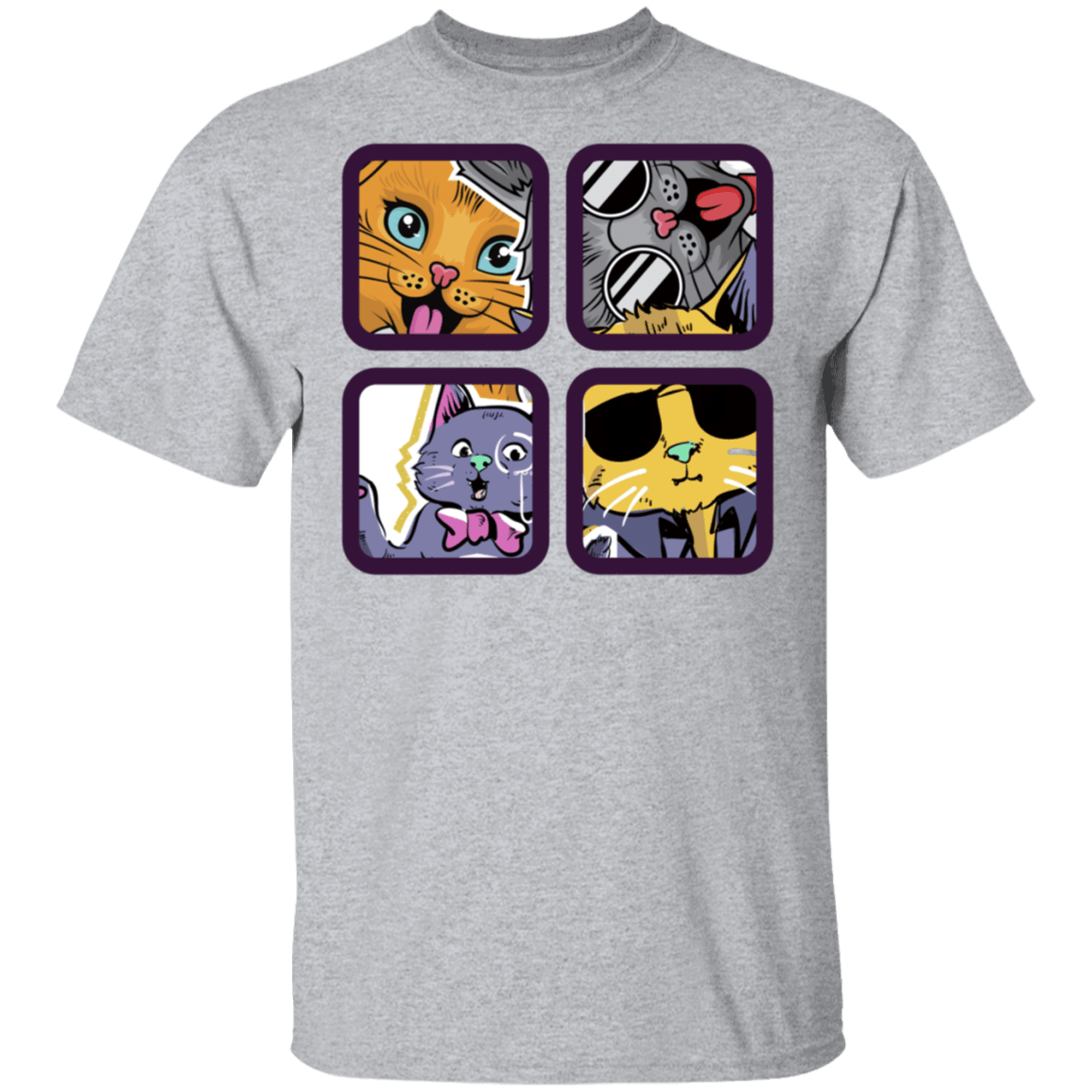 T-Shirts Sport Grey / S 4 Cool Cats T-Shirt