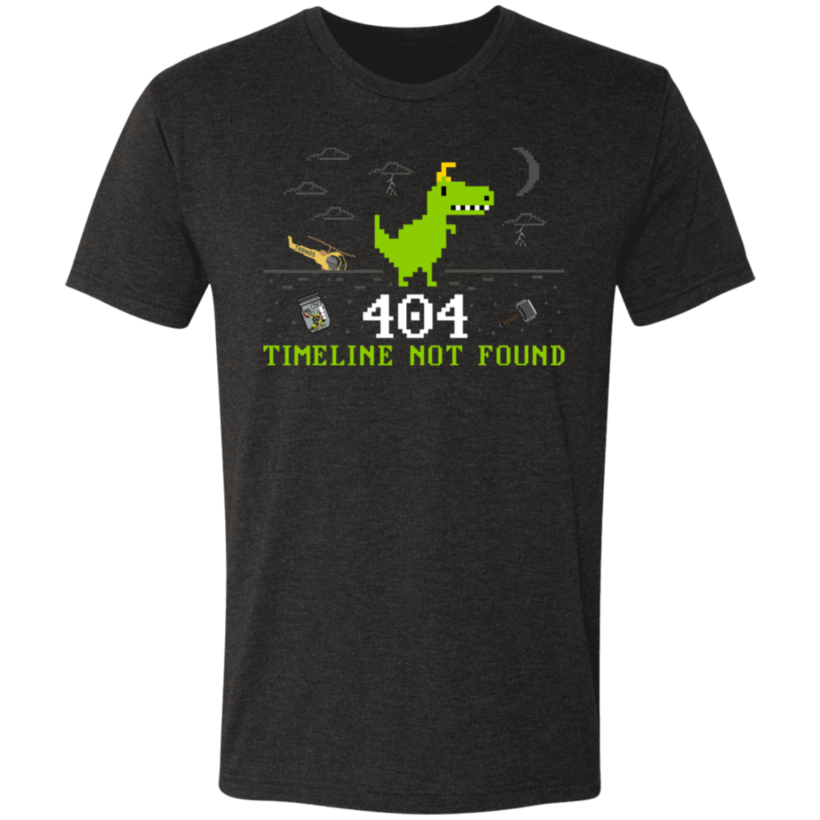 T-Shirts Vintage Black / S 404 Timeline Men's Triblend T-Shirt