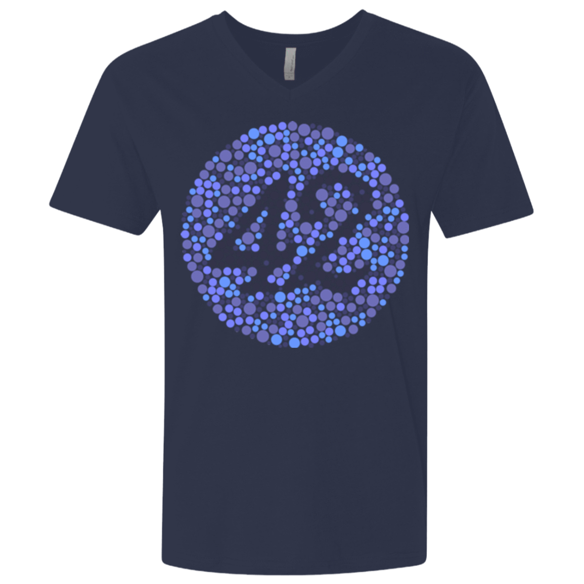 T-Shirts Midnight Navy / X-Small 42 blind test Men's Premium V-Neck