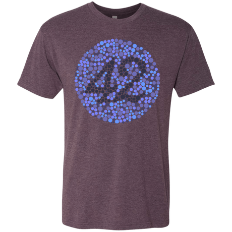 T-Shirts Vintage Purple / Small 42 blind test Men's Triblend T-Shirt