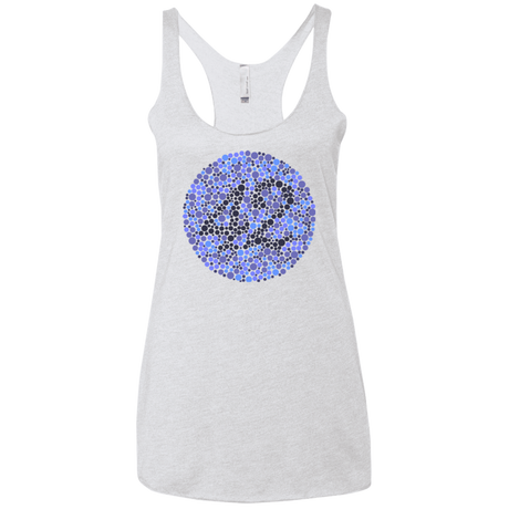 T-Shirts Heather White / X-Small 42 blind test Women's Triblend Racerback Tank