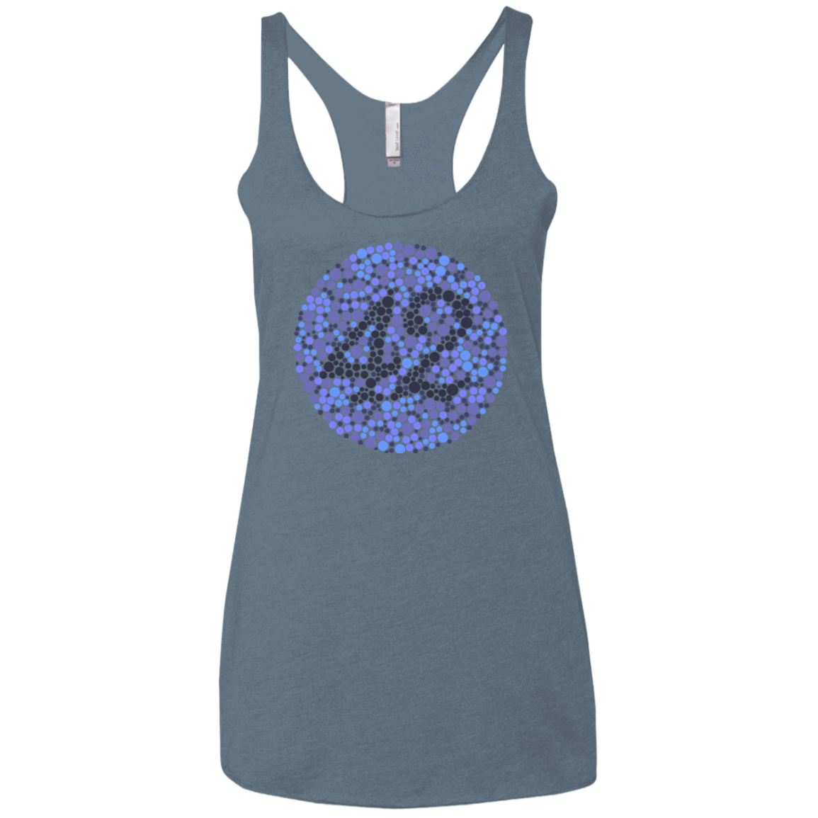 T-Shirts Indigo / X-Small 42 blind test Women's Triblend Racerback Tank