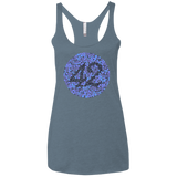 T-Shirts Indigo / X-Small 42 blind test Women's Triblend Racerback Tank