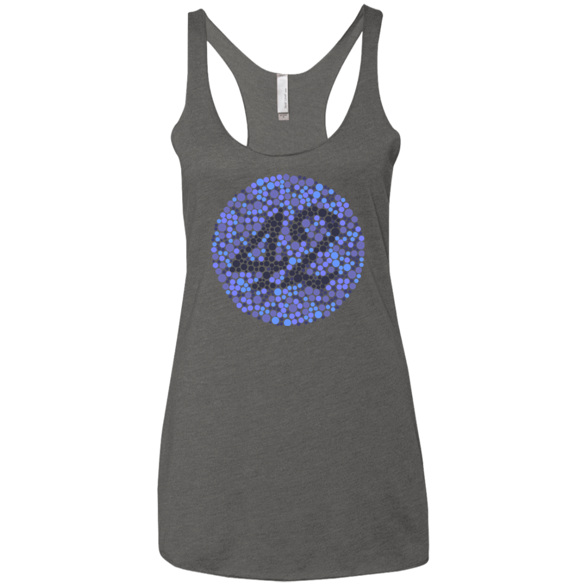 T-Shirts Premium Heather / X-Small 42 blind test Women's Triblend Racerback Tank