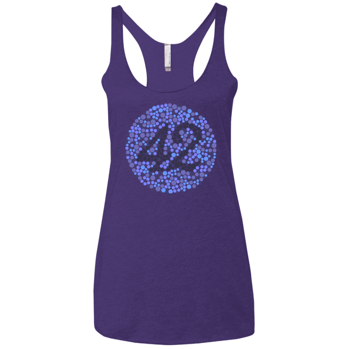 T-Shirts Purple / X-Small 42 blind test Women's Triblend Racerback Tank