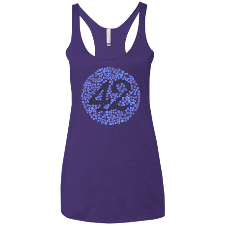 T-Shirts Purple / X-Small 42 blind test Women's Triblend Racerback Tank