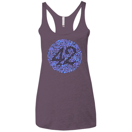 T-Shirts Vintage Purple / X-Small 42 blind test Women's Triblend Racerback Tank