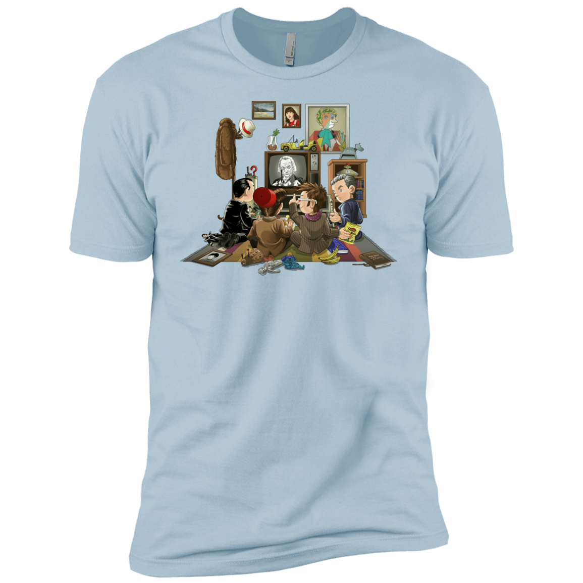 T-Shirts Light Blue / YXS 50 Years Of The Doctor Boys Premium T-Shirt