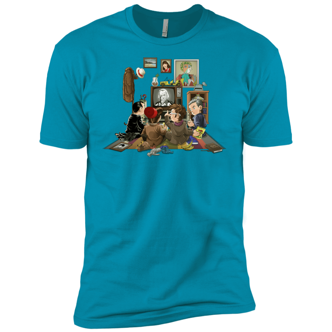 T-Shirts Turquoise / YXS 50 Years Of The Doctor Boys Premium T-Shirt