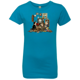 T-Shirts Turquoise / YXS 50 Years Of The Doctor Girls Premium T-Shirt