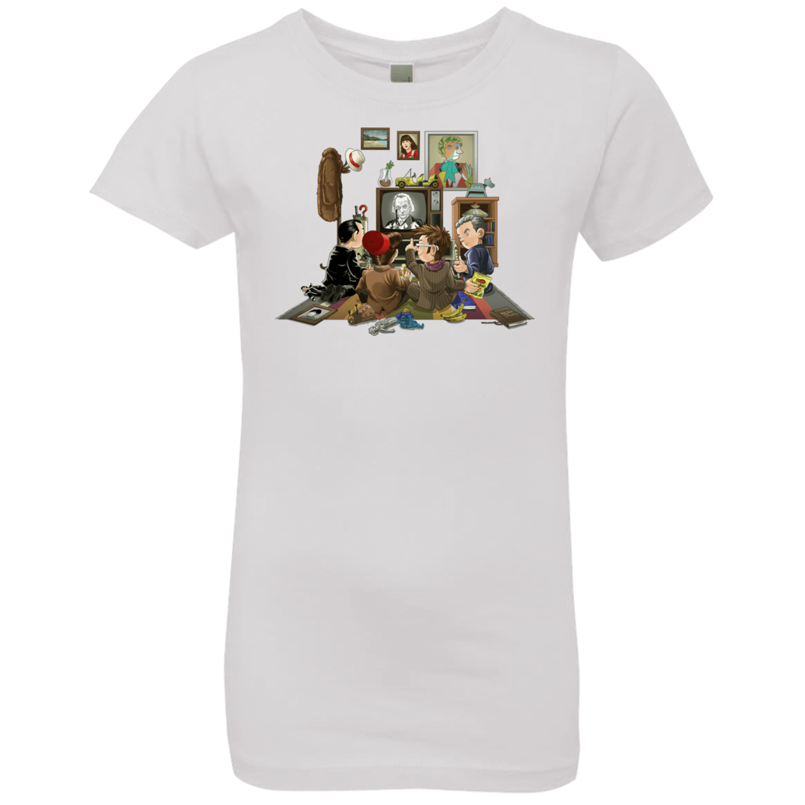 T-Shirts White / YXS 50 Years Of The Doctor Girls Premium T-Shirt