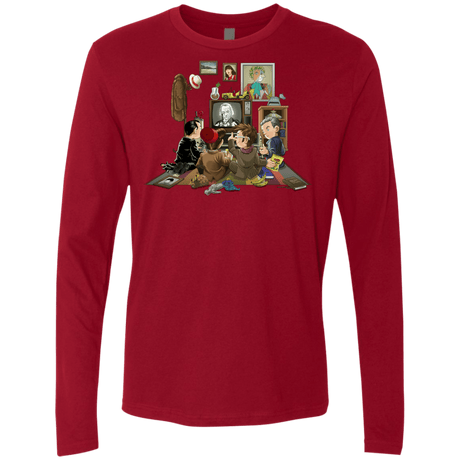 T-Shirts Cardinal / Small 50 Years Of The Doctor Men's Premium Long Sleeve