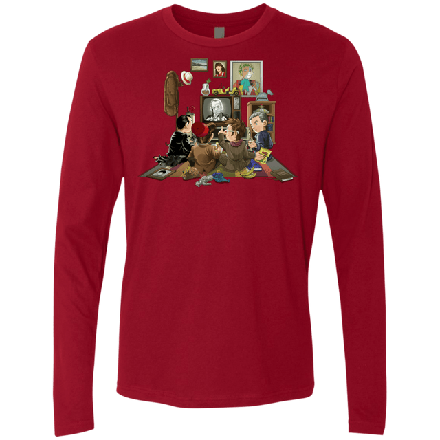 T-Shirts Cardinal / Small 50 Years Of The Doctor Men's Premium Long Sleeve