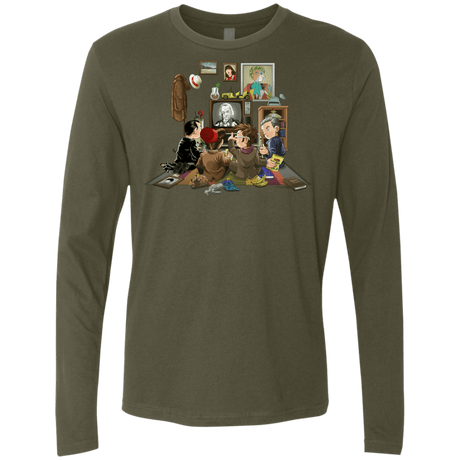 T-Shirts Military Green / Small 50 Years Of The Doctor Men's Premium Long Sleeve