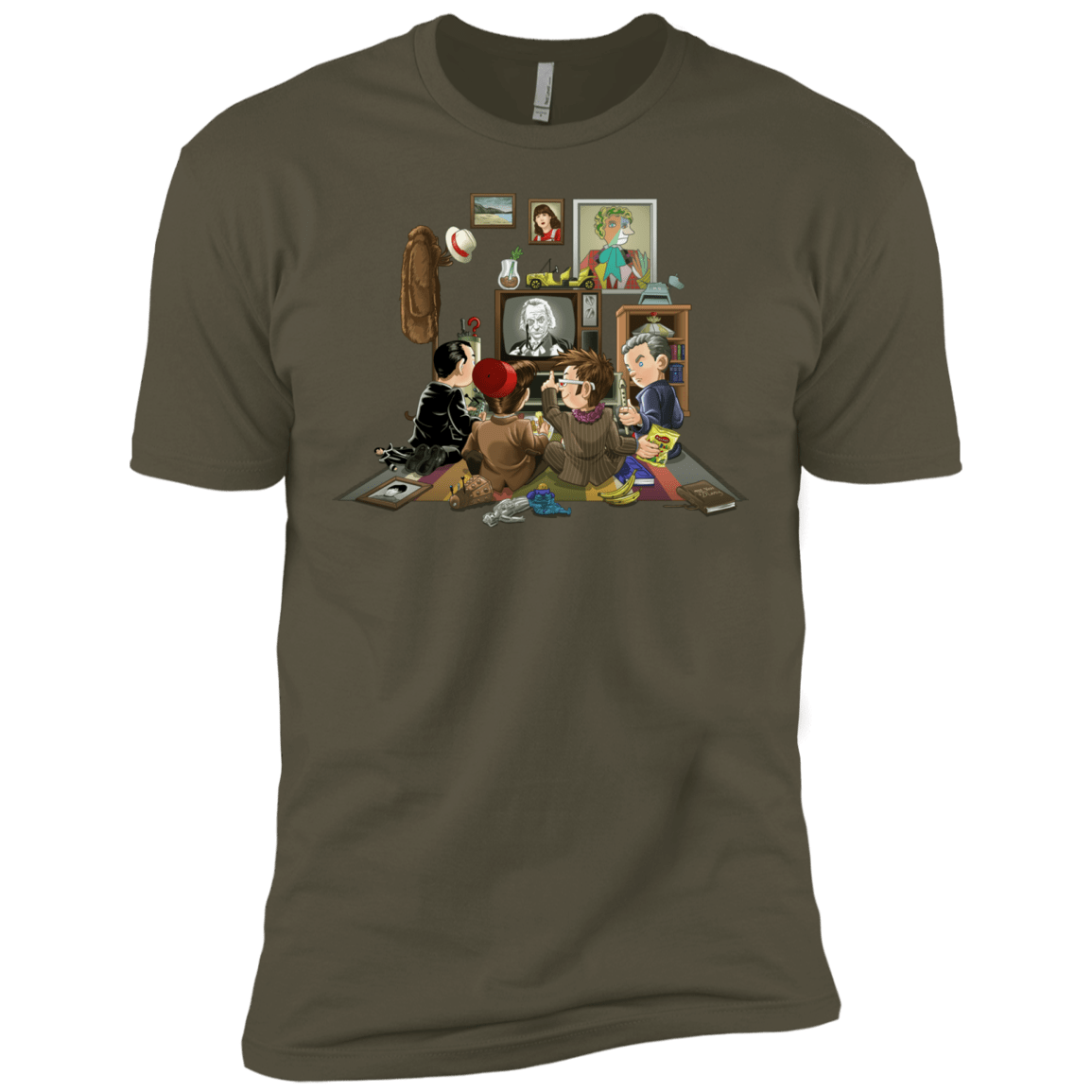 T-Shirts Military Green / X-Small 50 Years Of The Doctor Men's Premium T-Shirt