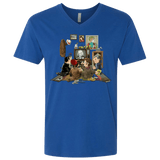 T-Shirts Royal / X-Small 50 Years Of The Doctor Men's Premium V-Neck