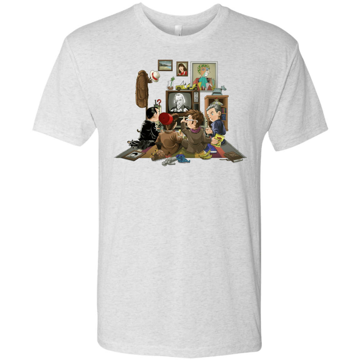 T-Shirts Heather White / Small 50 Years Of The Doctor Men's Triblend T-Shirt