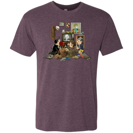 T-Shirts Vintage Purple / Small 50 Years Of The Doctor Men's Triblend T-Shirt