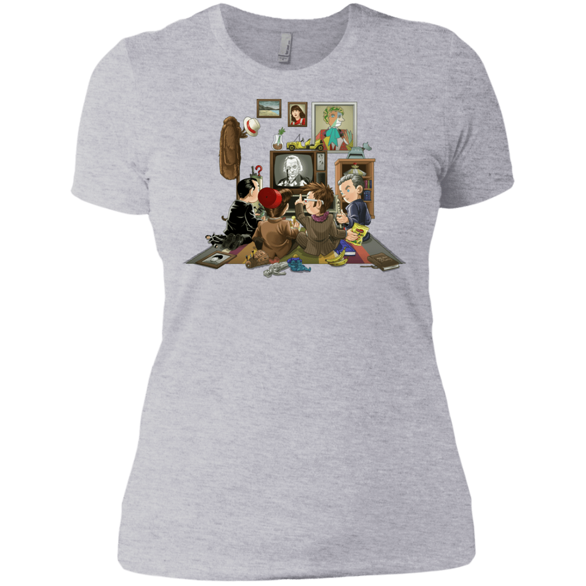 T-Shirts Heather Grey / X-Small 50 Years Of The Doctor Women's Premium T-Shirt