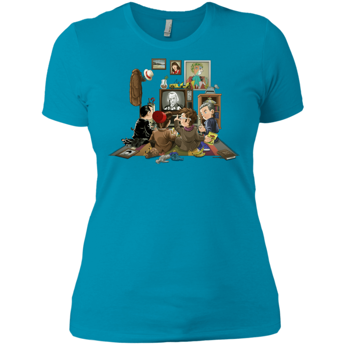 T-Shirts Turquoise / X-Small 50 Years Of The Doctor Women's Premium T-Shirt