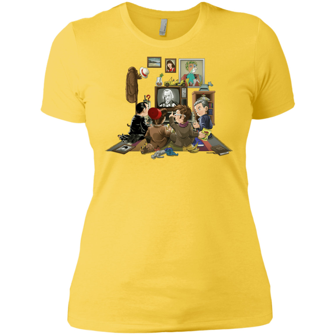 T-Shirts Vibrant Yellow / X-Small 50 Years Of The Doctor Women's Premium T-Shirt