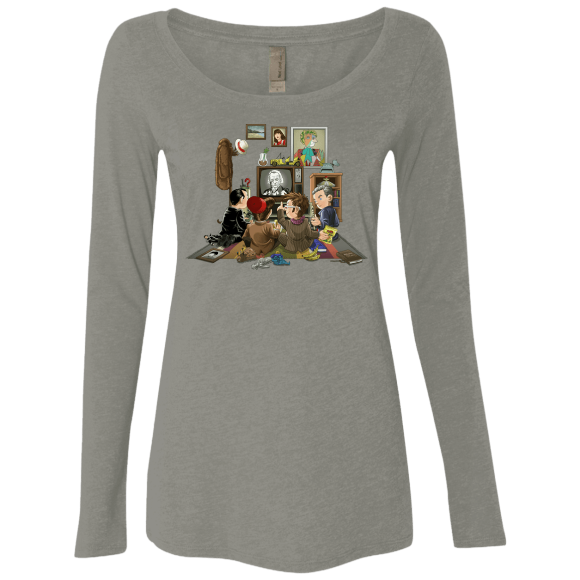 T-Shirts Venetian Grey / Small 50 Years Of The Doctor Women's Triblend Long Sleeve Shirt